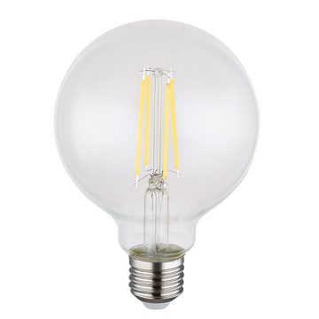 Globo LED-Leuchtmittel, LED Leuchtmittel Edison E27 7W Filament Lampe 4000K dimmbar D 9,5cm