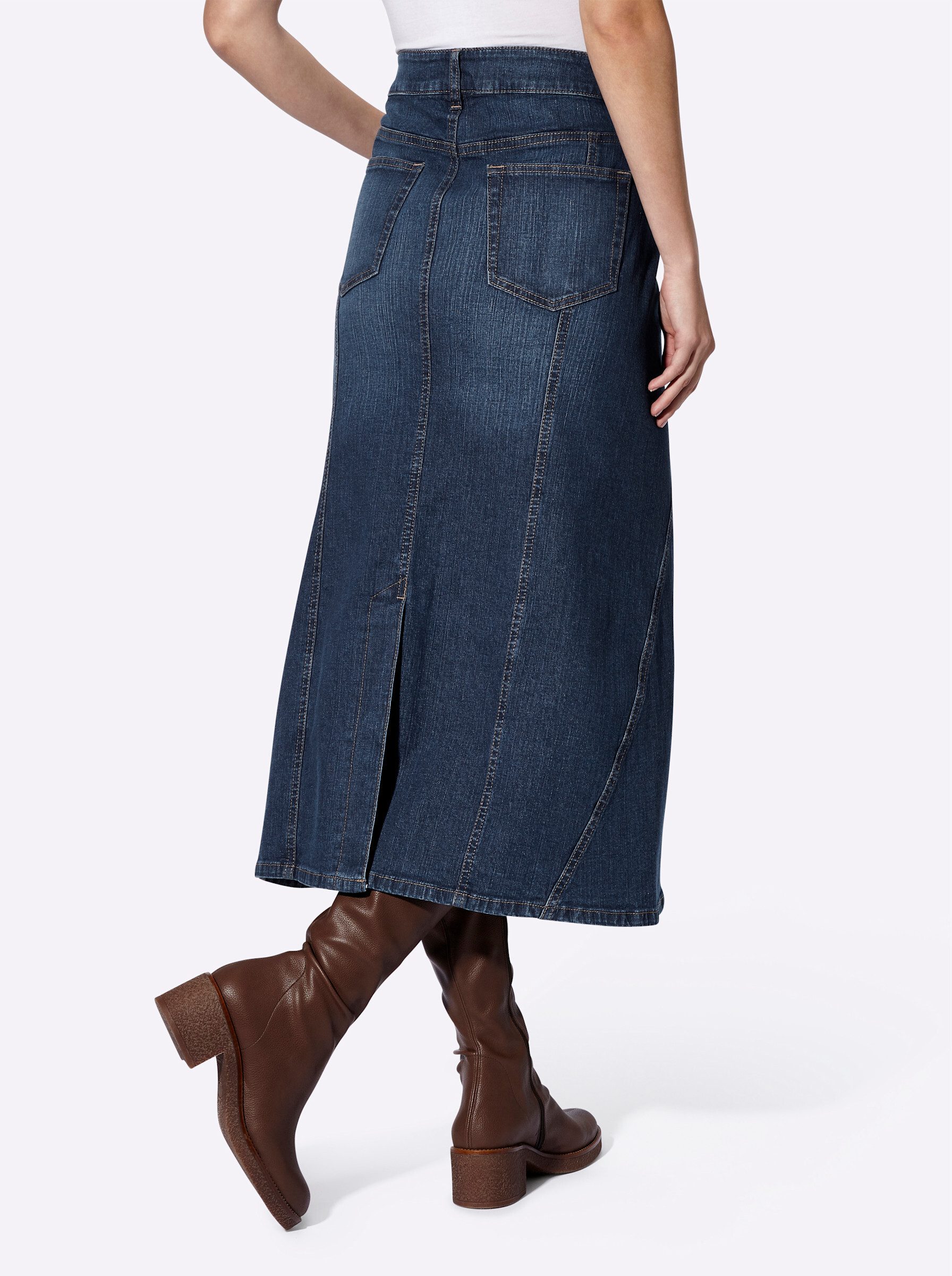 heine A-Linien-Rock Jeans-Rock – Bild 3 von 4