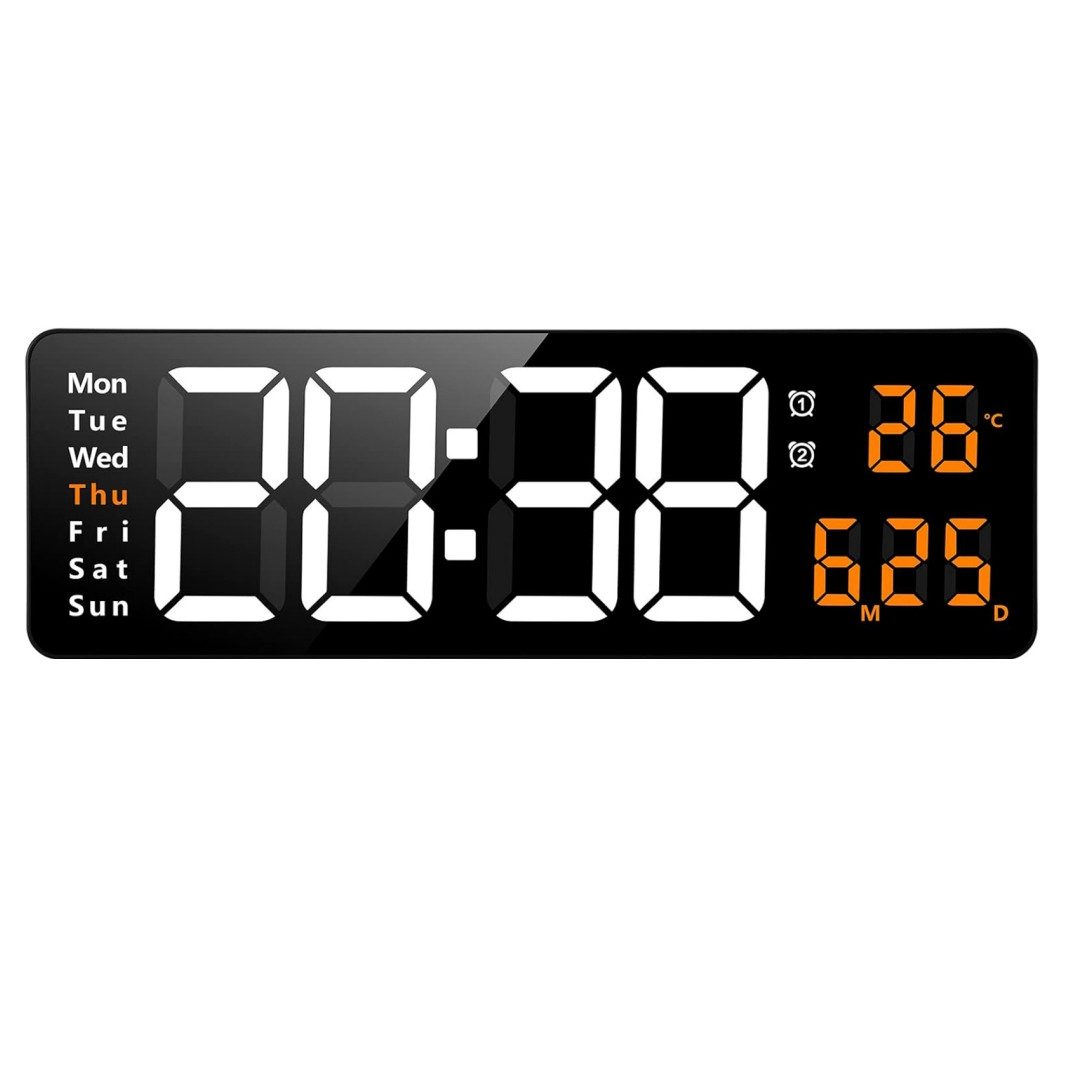 MODFU Wanduhr 13 Zoll LED Digitale günstig online kaufen