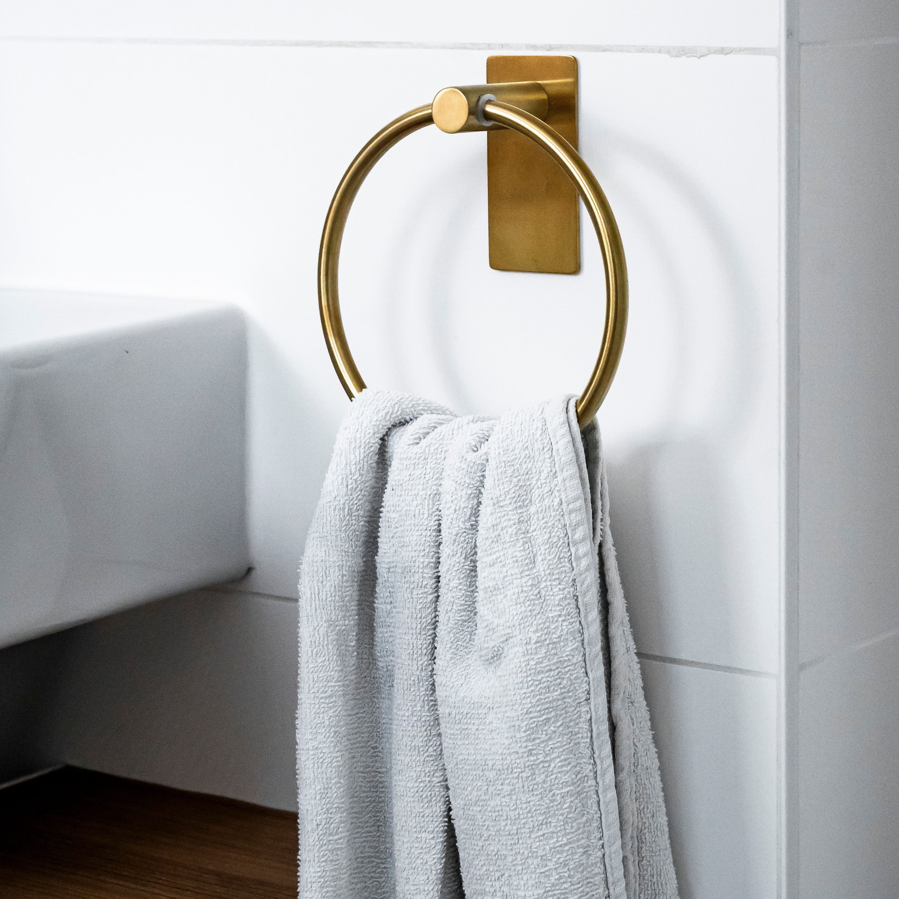 ELMOWO Handtuchring ohne Bohren für Badezimmer & Gäste-WC, Handtuchhalterun günstig online kaufen