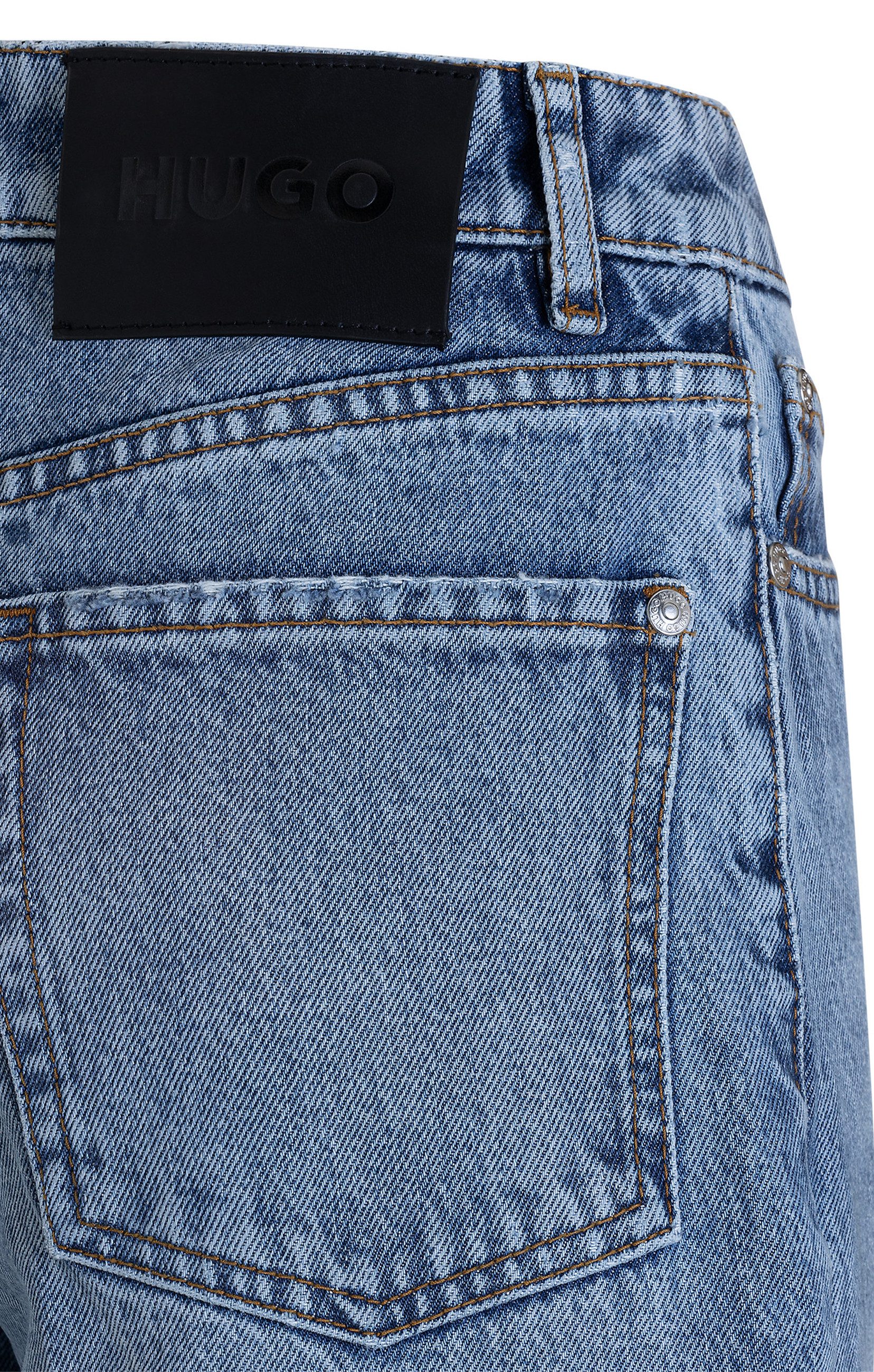 HUGO 5-Pocket-Jeans Geredith mit weitem Bein (1-tlg)