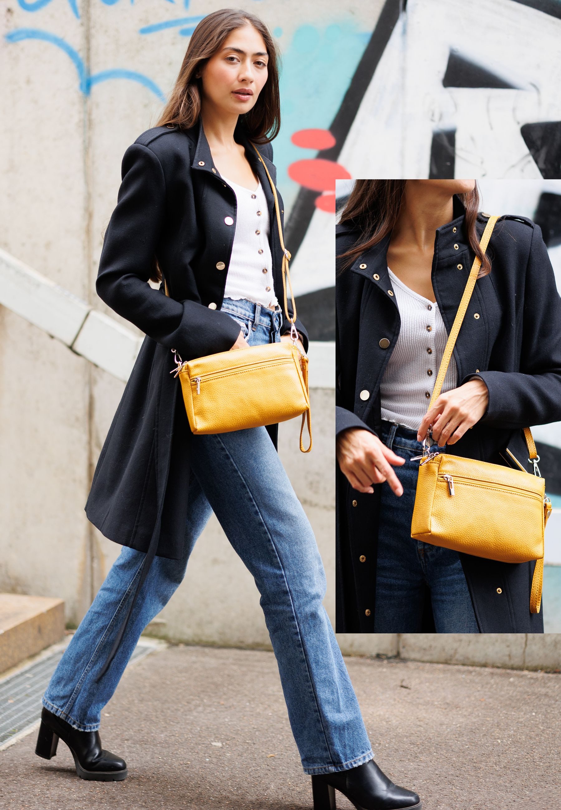 Caspar Umhängetasche Kleine Damen Crossbody Bag günstig online kaufen