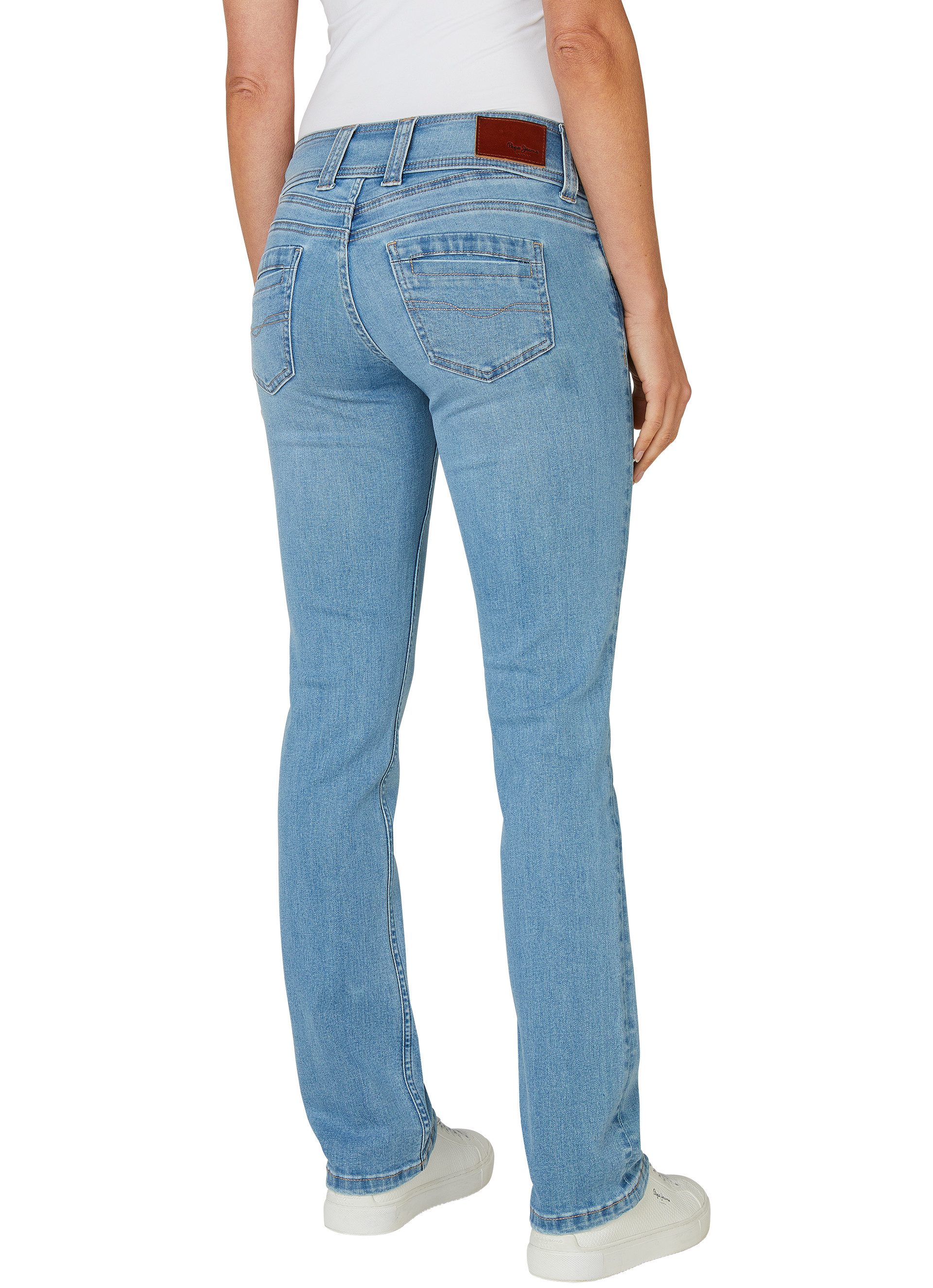 Pepe Jeans Straight-Jeans GEN in Baumwoll-Qualtät mit geradem Bein und Dopp günstig online kaufen