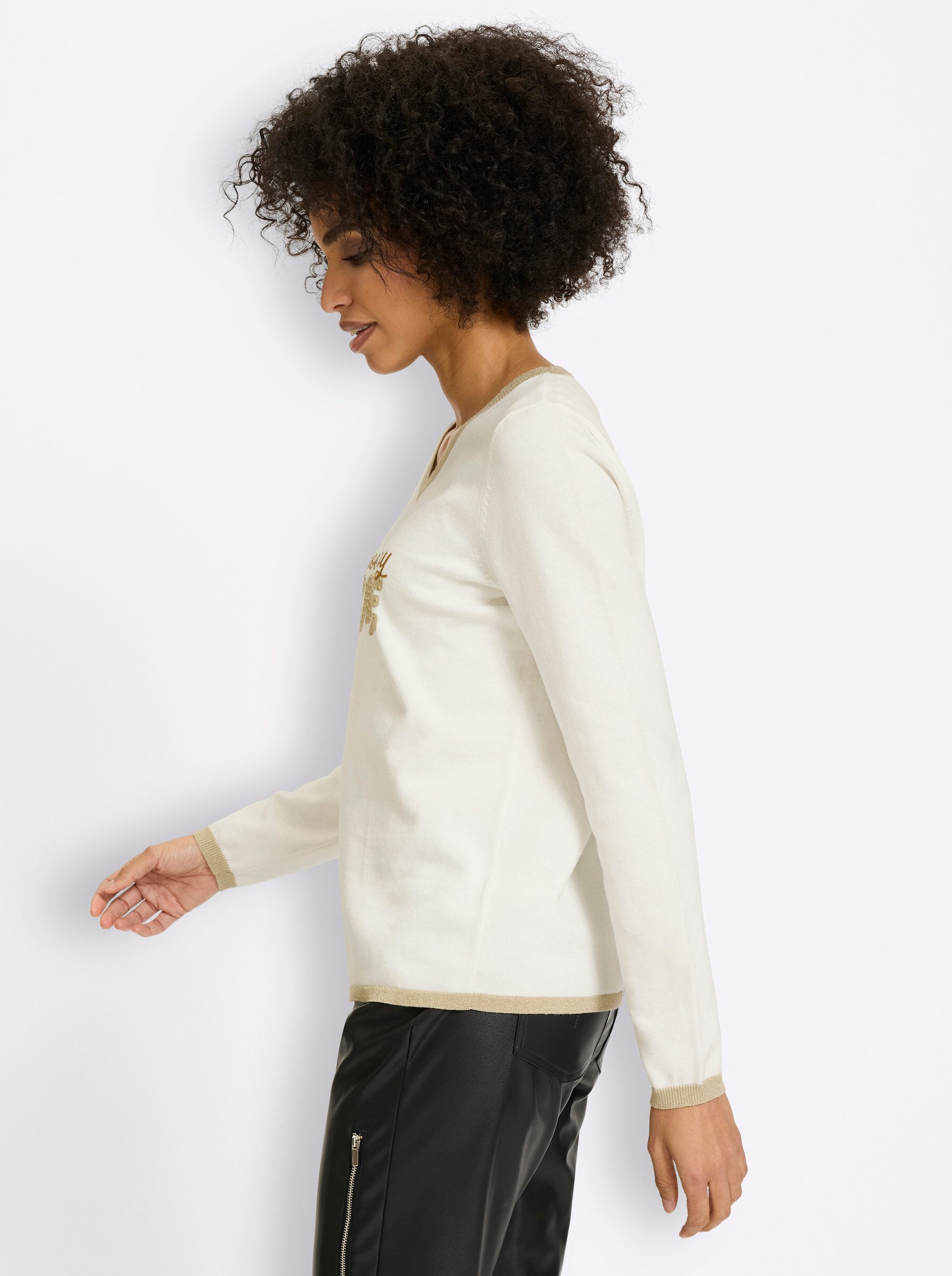 heine Strickpullover Pullover Langarm Feinstrick