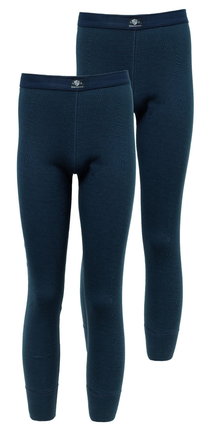 Funktionshose strapazierfähig Bodywear 2er 2-tlg., HAASIS (Packung, 77219873-navy/jeansblau formbeständig, Passform, 1919 pflegeleicht, Pack) Optimale