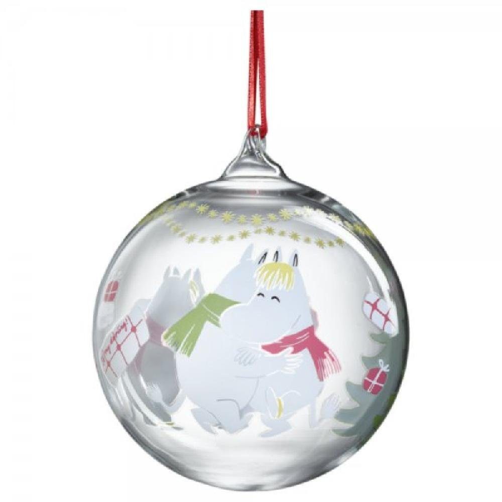 Muurla Christbaumschmuck Christbaumkugel Mumin Happy Holidays (9 cm) günstig online kaufen