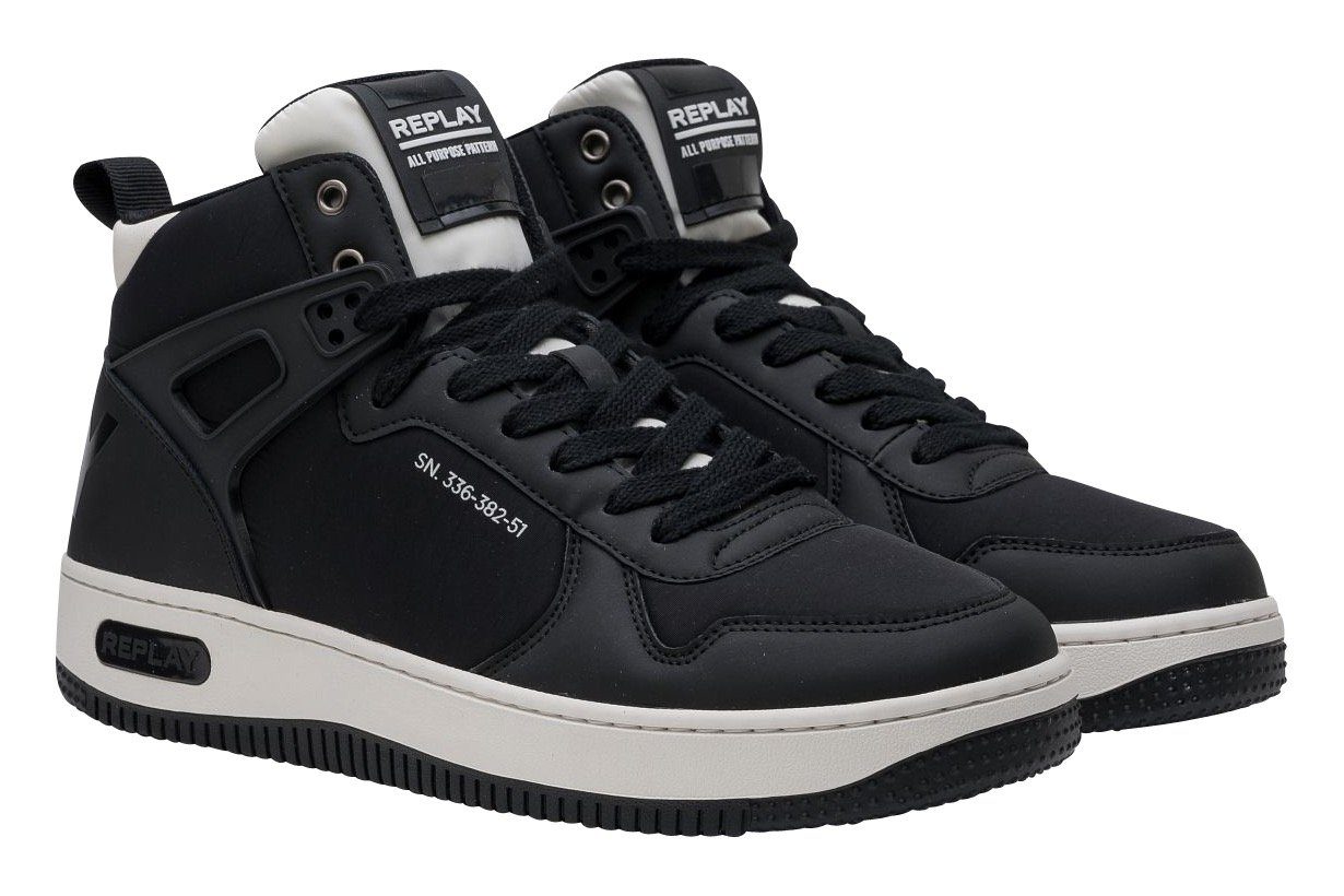 Replay EPIC M BETA Sneaker zum Schnüren schwarz-weiß