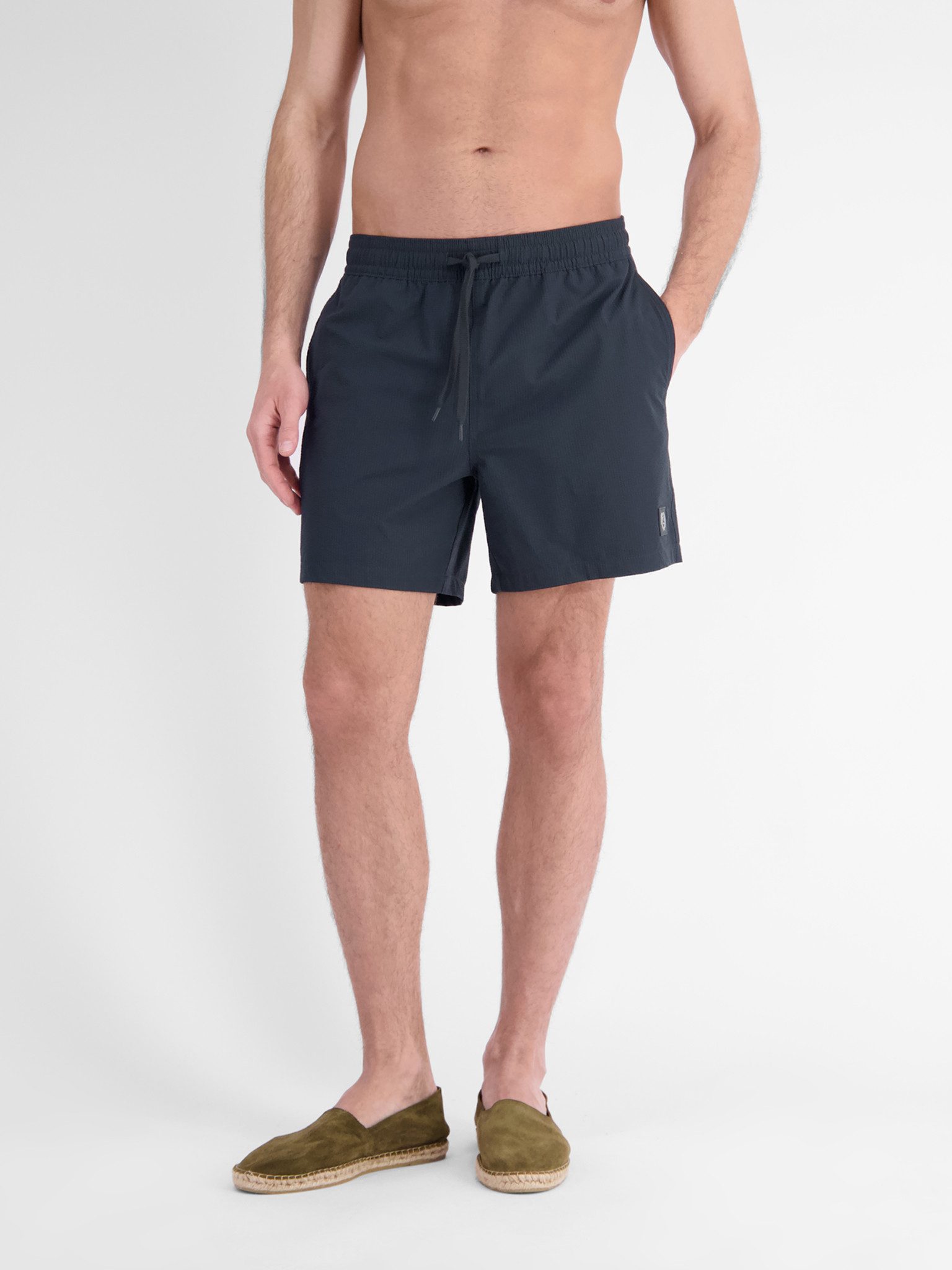LERROS Strandshorts aus Seersucker, mit Kordelzug