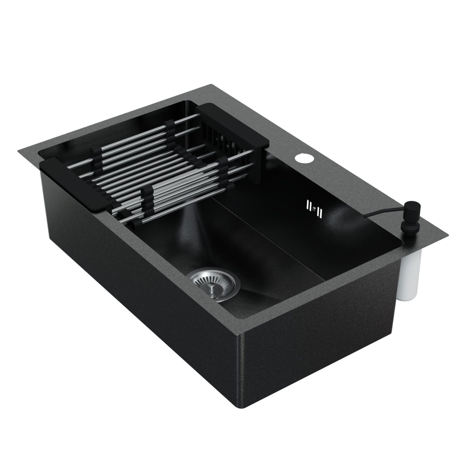 HAGO Edelstahlspüle Einbauspüle 68x45cm Edelstahl Küchenspüle Spülbecken Ec günstig online kaufen