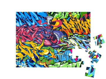 puzzleYOU Puzzle Abstrakte bunte Graffiti Street Art, 48 Puzzleteile, puzzleYOU-Kollektionen Graffiti