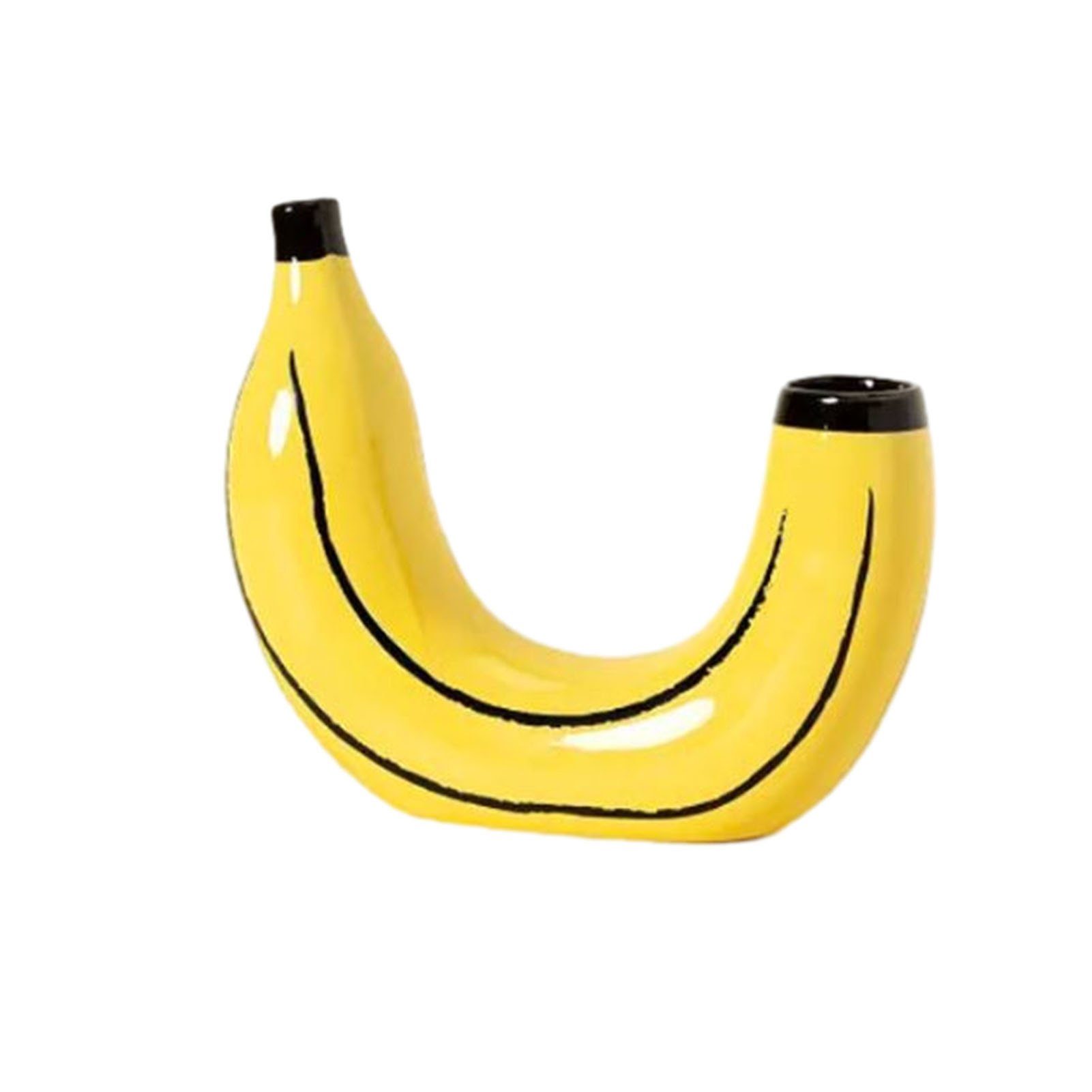 Blusmart Tischvase Kreativität, Bananenförmige Vase, Stilvolle, Zarte banana