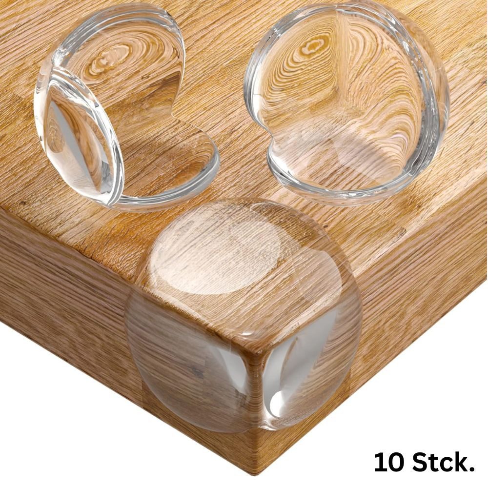 Montegoni Kindersicherung 10er Set Eckenschutz rund Silikon – Sicherer Schutz für Babys, Hochwertiges Material: Aus langlebigem, ungiftigem Silikon gefertigt.