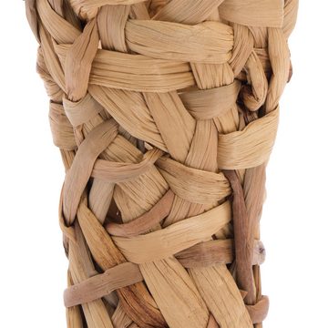 CREEDWOOD Wasserhyazinthenvase NATUR DEKO VASE "MALIDA", Wasserhyazinthe, 40 cm, Geflochtene Vase
