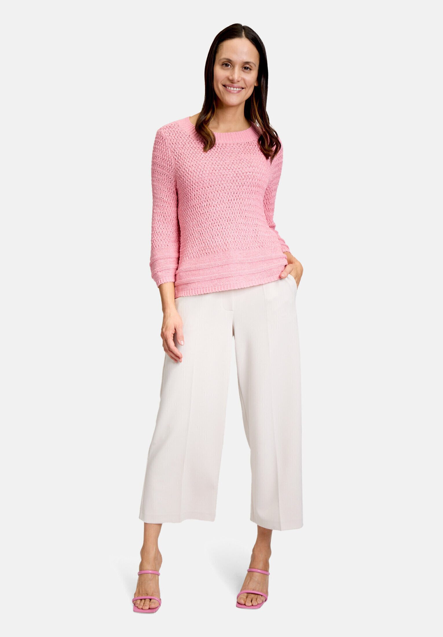 Betty Barclay Strickpullover Damen mit 3/4 Arm (1-tlg) Struktur