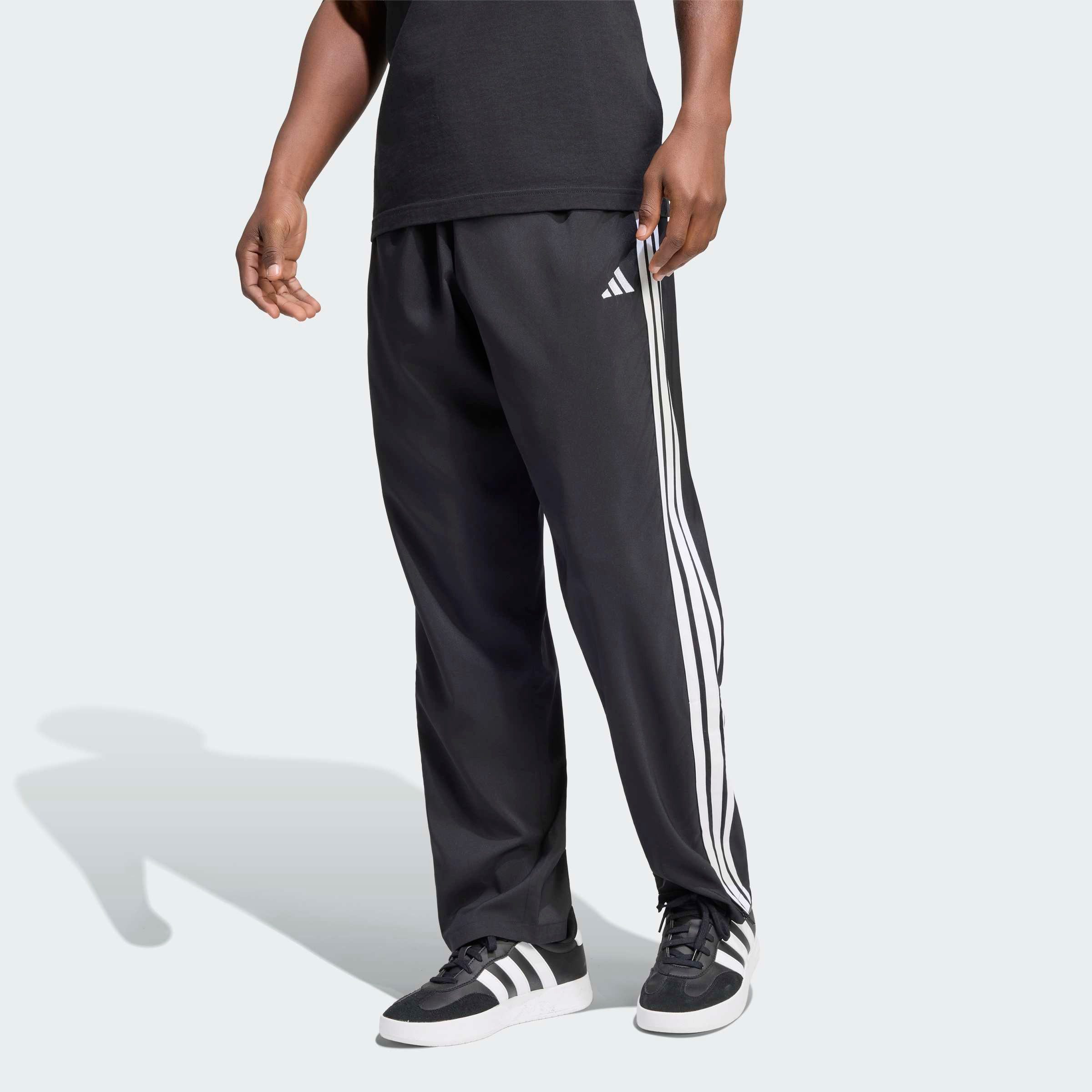adidas Sportswear Sporthose ESSENTIALS 3-STREIFEN STANFORD LITE WOVEN TAPERED OPEN HEM