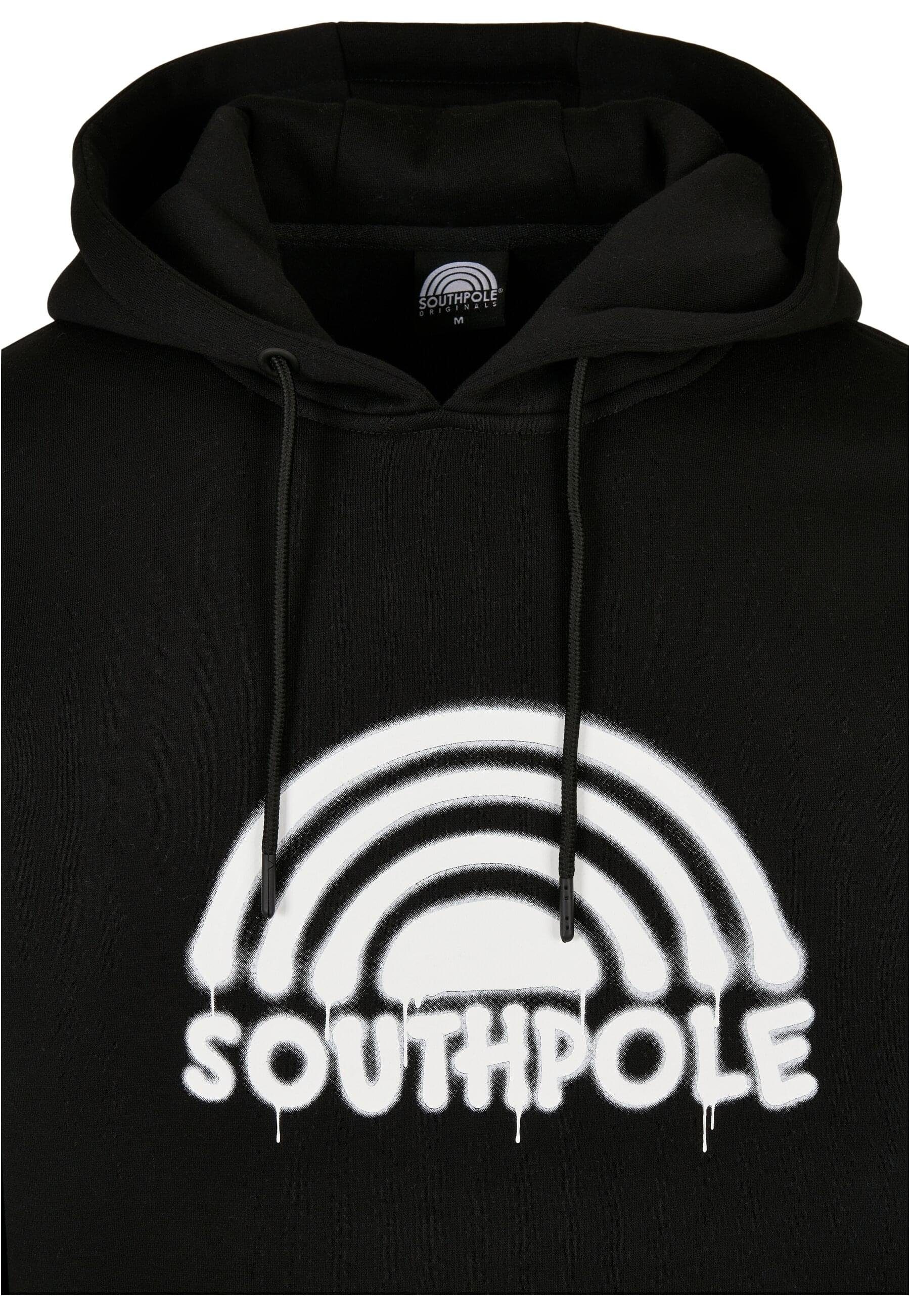 Southpole black Herren (1-tlg) Hoody Hoodie Logo Southpole Spray