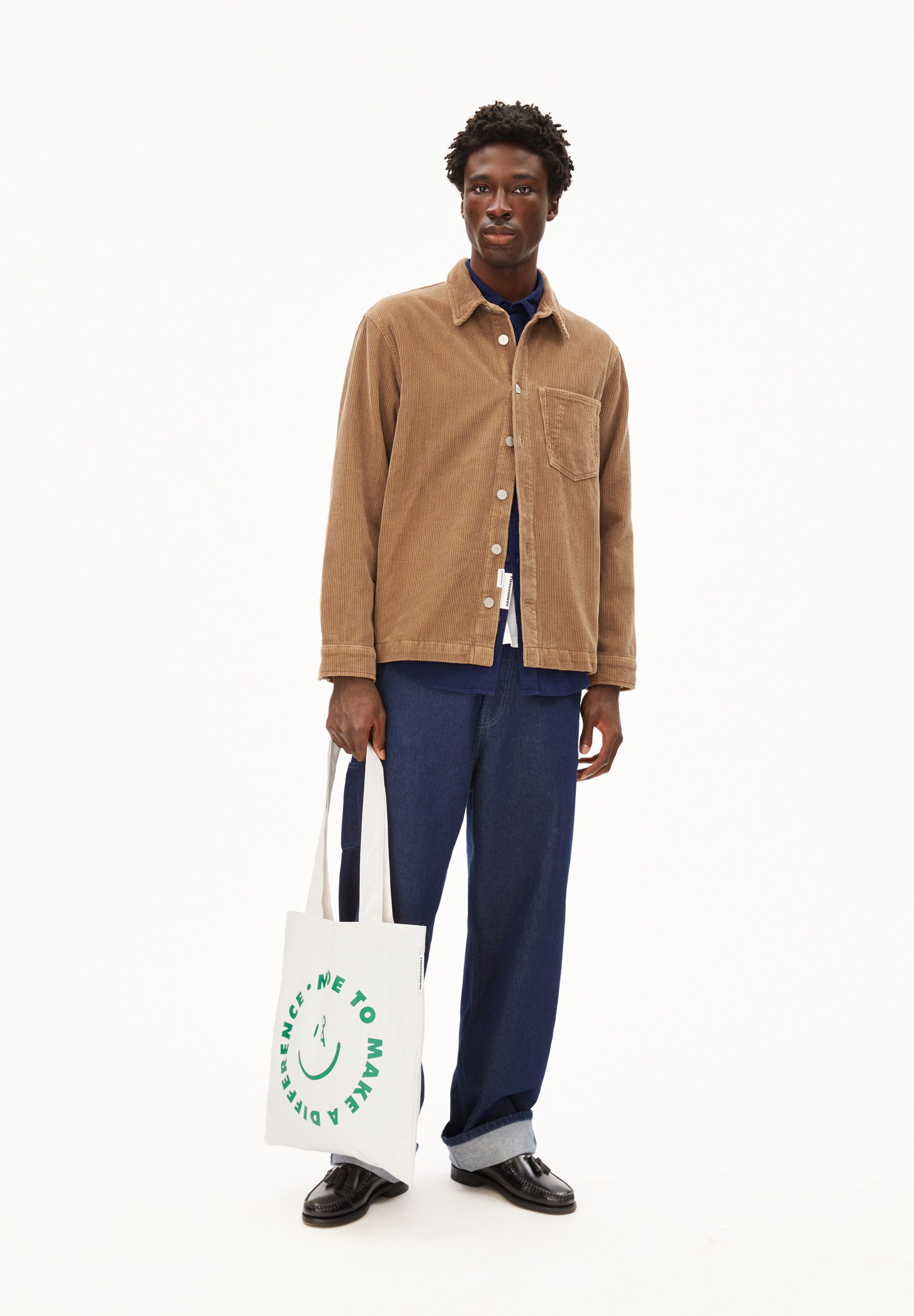 Armedangels Beuteltasche TOTAA SMILEY Unisex Tote Bag Aus Bio-Baumwolle