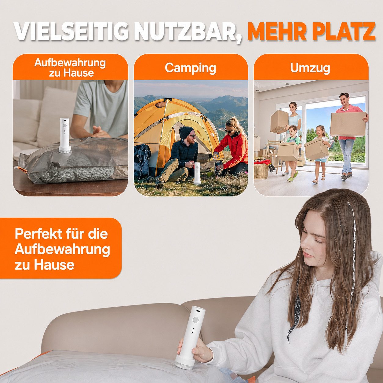 Forrlite Elektropumpe Elektrische Vakuumpumpe 25W, 6000Pa Mini Luftpumpe für Vakuumbeutel – Bild 5 von 5