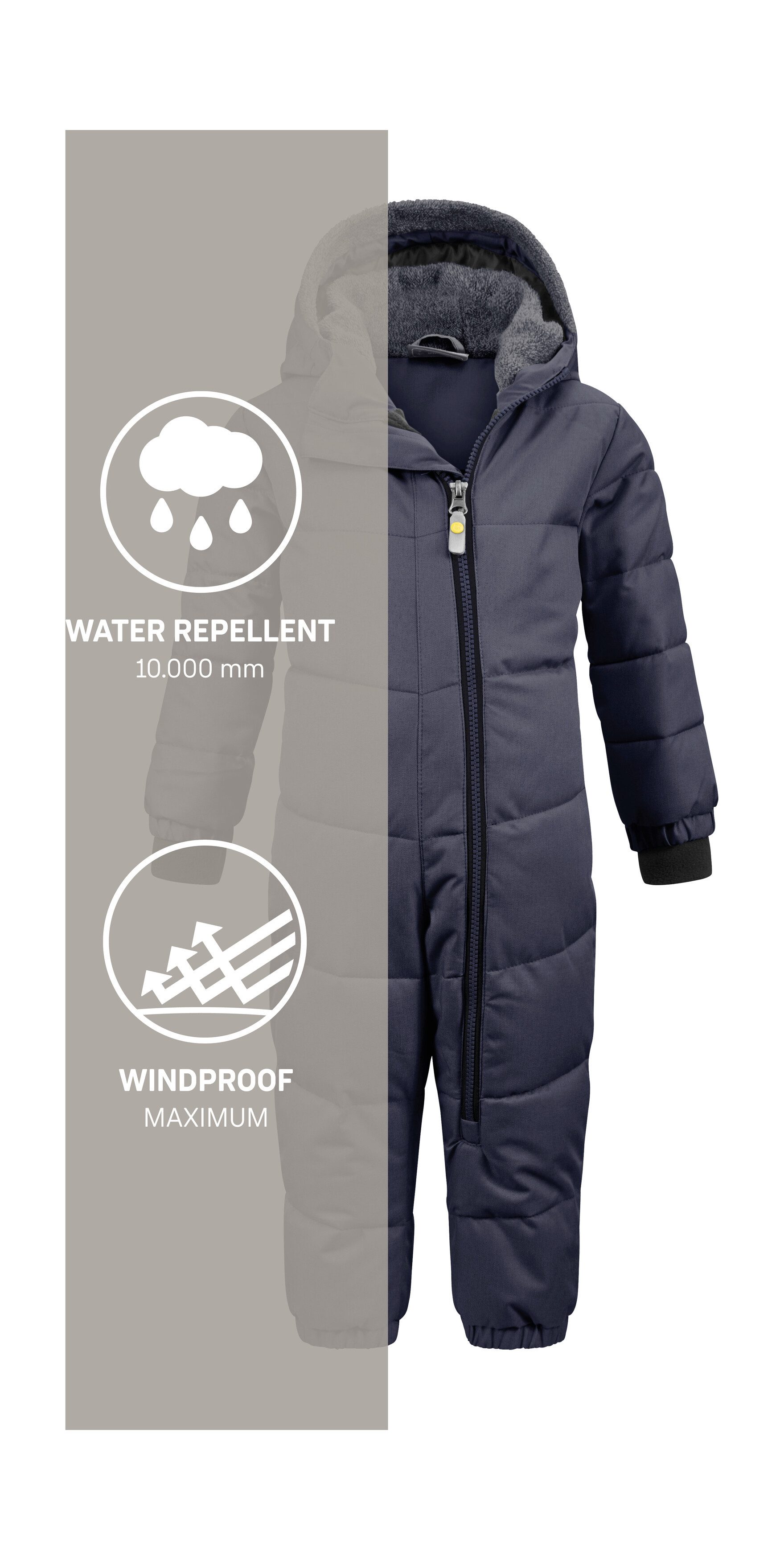 Killtec Schneeoverall Twinkly MNS ONPC B Wasserabweisender Schneeanzug mit Fleece und reflektierenden Details