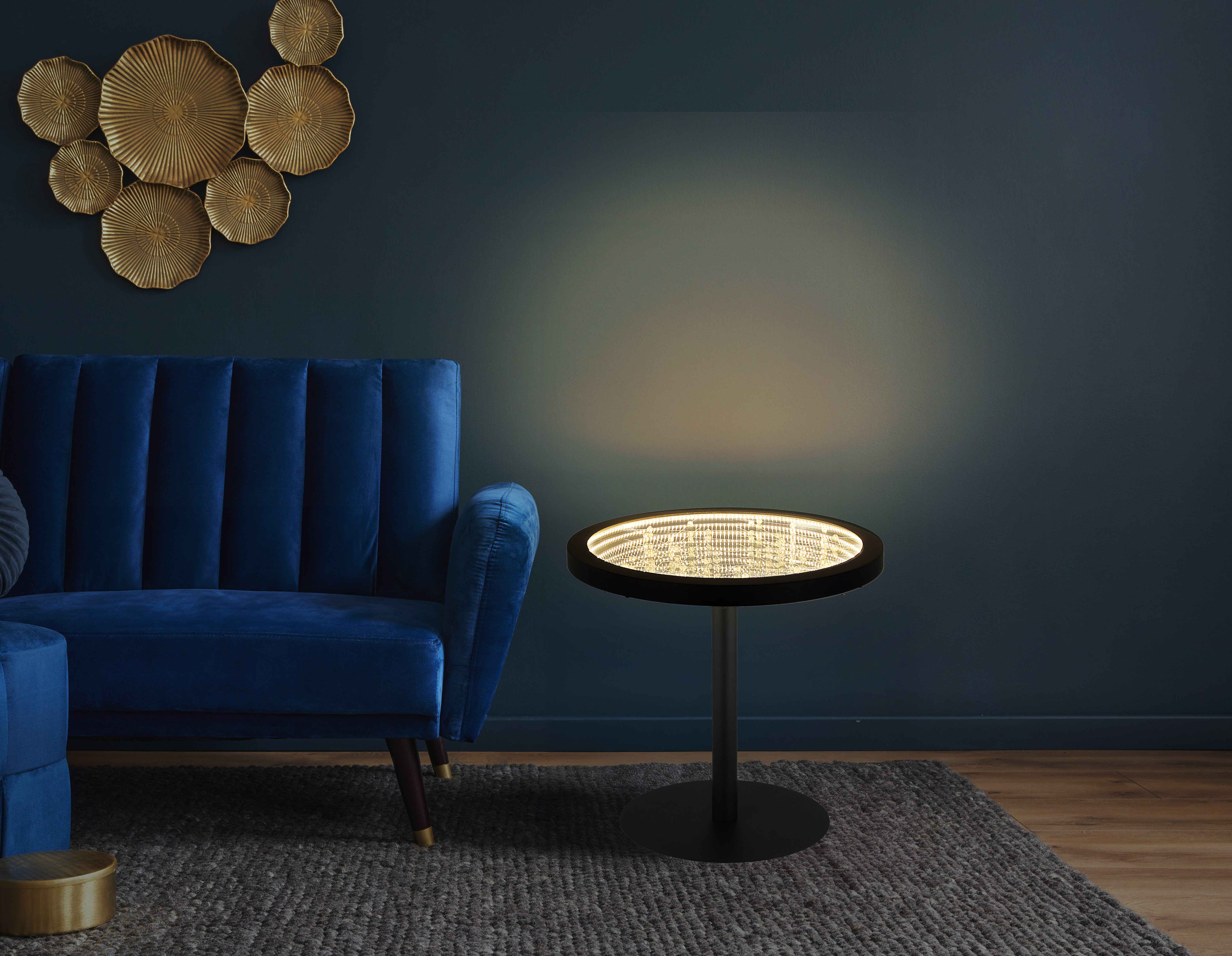 GLOBO LIGHTING Stehlampe BRYON, Dimmfunktion, mehrere Helligkeitsstufen, LED fest integriert, Warmweiß, Stehlampe Wohnzimmer Schlafzimmer Flur Design-Leuchte
