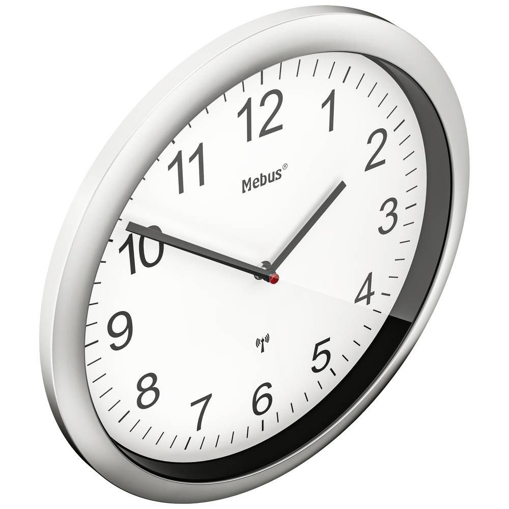 Mebus Wanduhr Funk Wanduhr (Schleichendes Uhrwerk günstig online kaufen