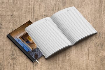 MuchoWow Notizbuch Architektur - Sand - Wüste - Tür, Journal, Merkzettel, Tagebuch, Notizheft, A5, 98 Seiten, Haushaltsbuch