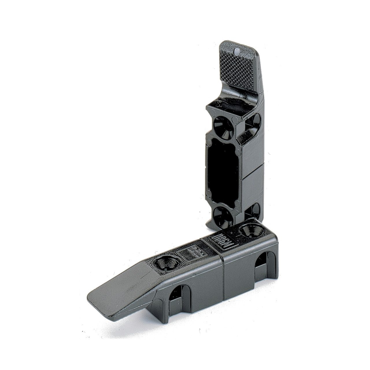 Möbelbeschlag Einhängebeschlag Multi-Clip Kunststoff schwarz