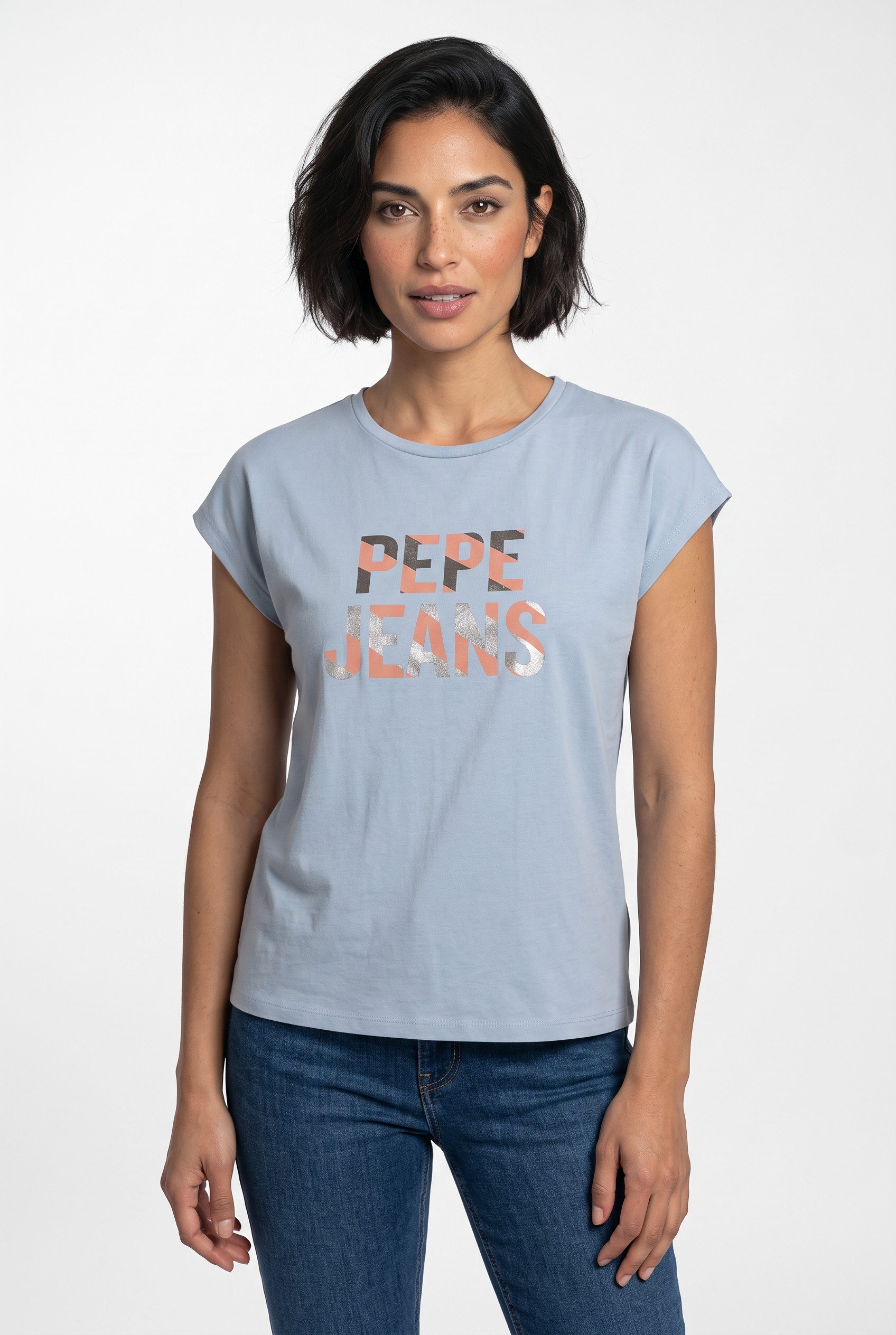 Pepe Jeans T-Shirt CATALINA aus Baumwolle, Logoschriftzug