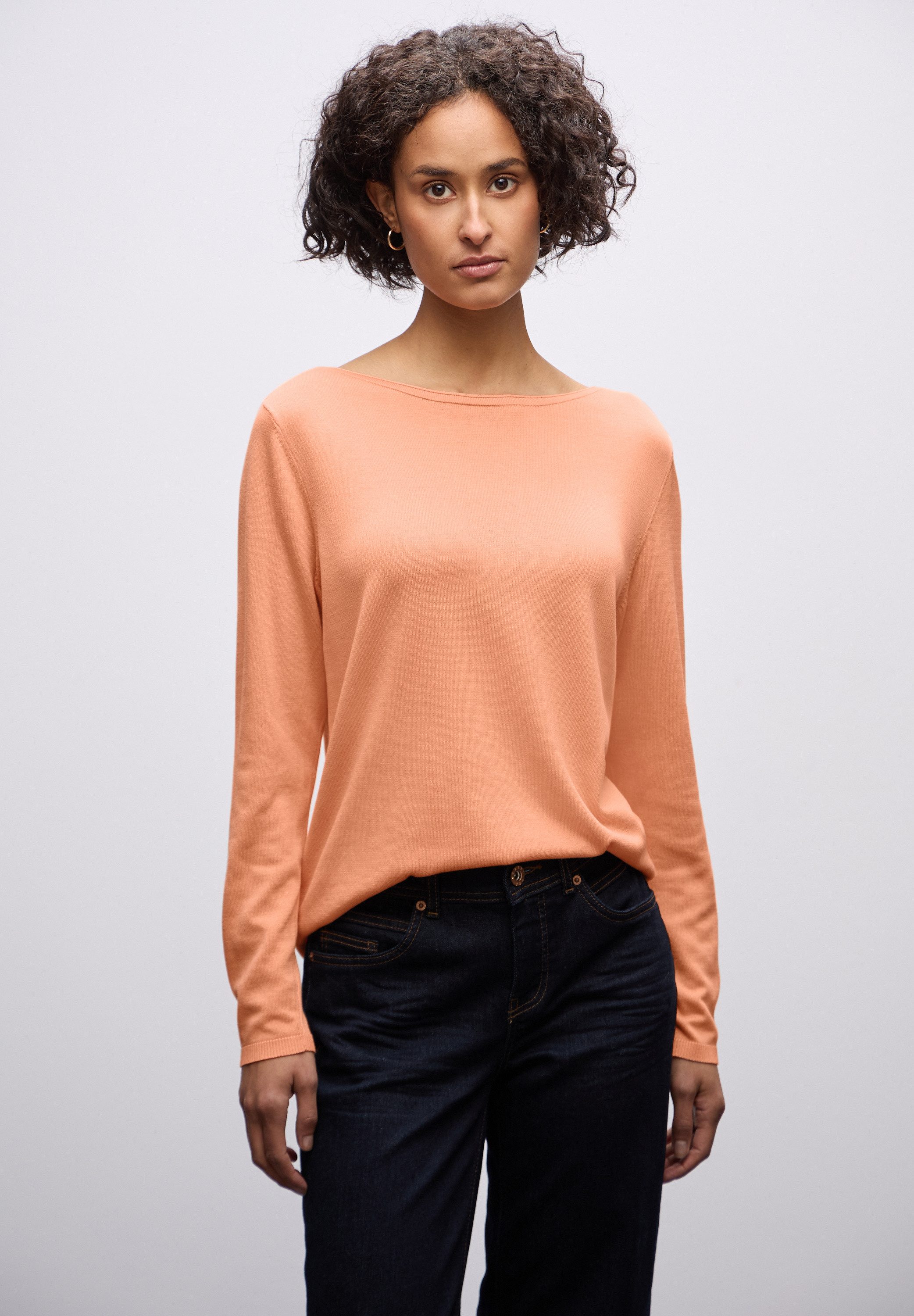 STREET ONE Strickpullover mit U-Boot-Ausschnitt