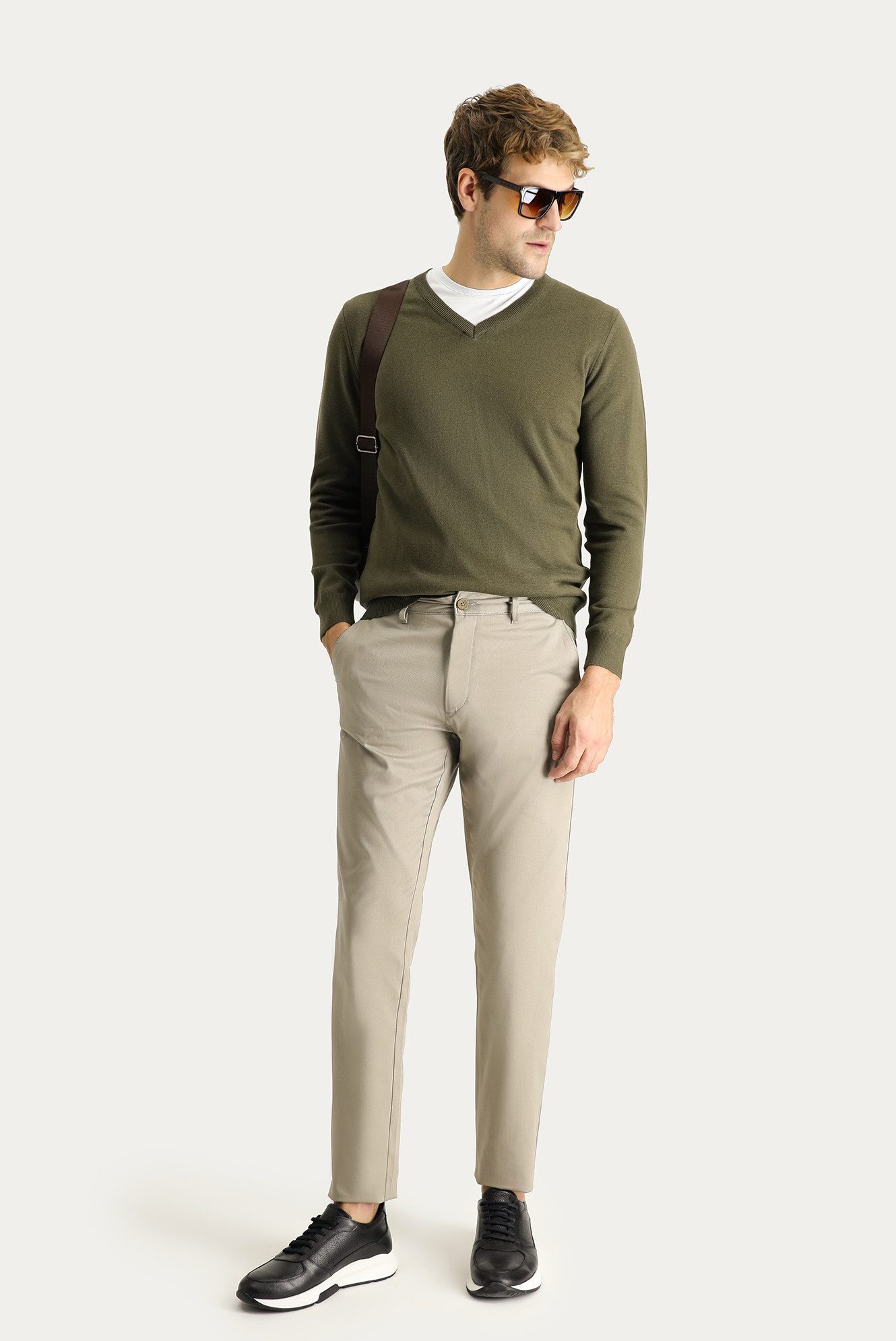 KIGILI Chinohose Regular Fit Chino-Herrenhose mit günstig online kaufen