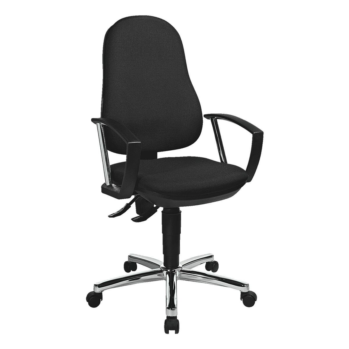 TOPSTAR Schreibtischstuhl Support P Deluxe, mit Armlehnen und Spezialbandscheibensitz schwarz