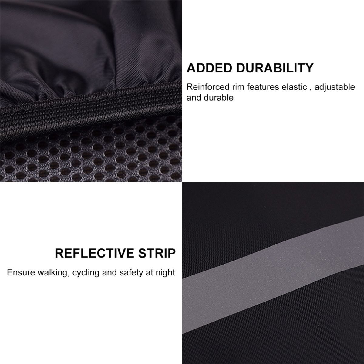 König Design Rucksack-Regenschutz Regenhülle Reflektor-Überzug Schutzhülle (Größe XS / 10 - 17 Liter), Reflektor Regenhülle Backpack Überzug Regenschutz Schulranzen