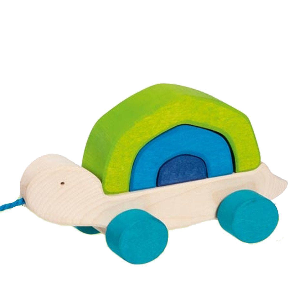 goki Nachziehtier Ziehtier Schildkröte Tortuga, (packung, 4-tlg), bester handwerklicher Fachkompetenz