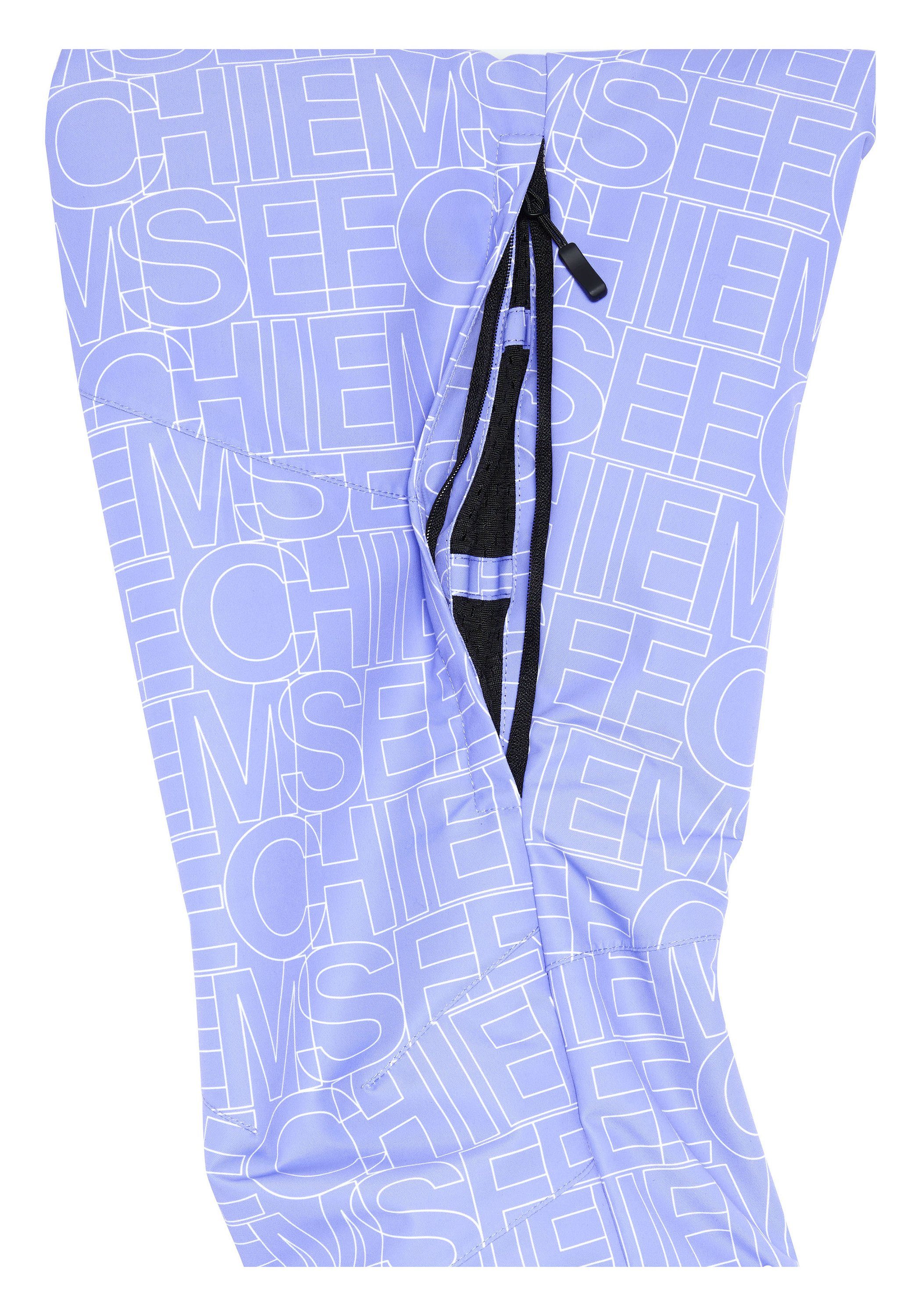Chiemsee Sporthose Slim-Fit Blue/White Skihose mit Medium Allover-Muster 1