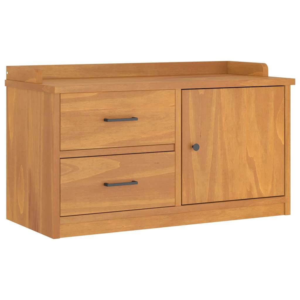vidaXL Sitzbank Flurbank SANDNES 87x40x50 cm Massivholz Kiefer