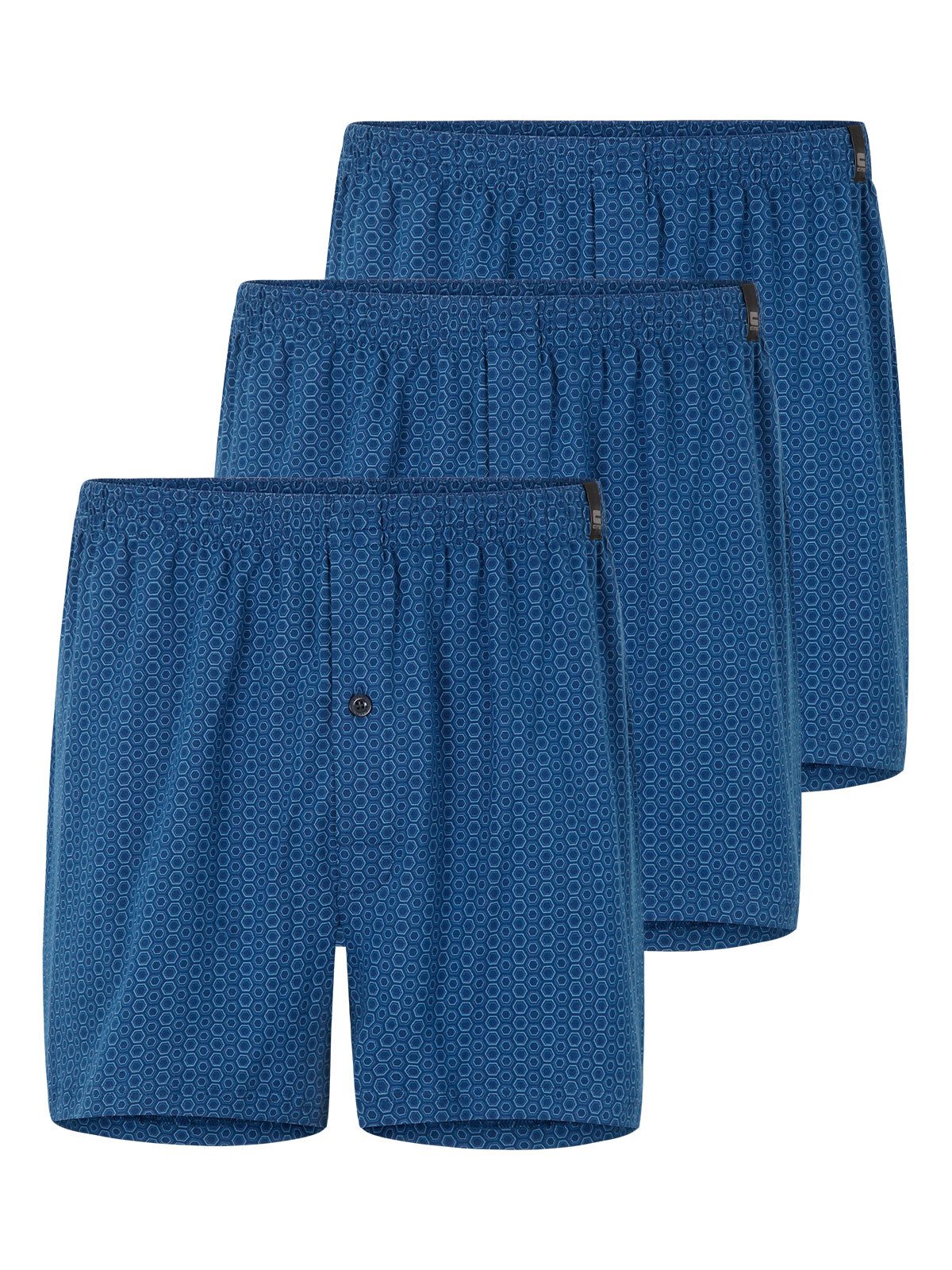 CiTO Боксерские мужские трусы, боксерки 3er Pack Боксерские мужские трусы, боксерки Alloverdruck cotton flex (Packung, 3-St) mit eingriff