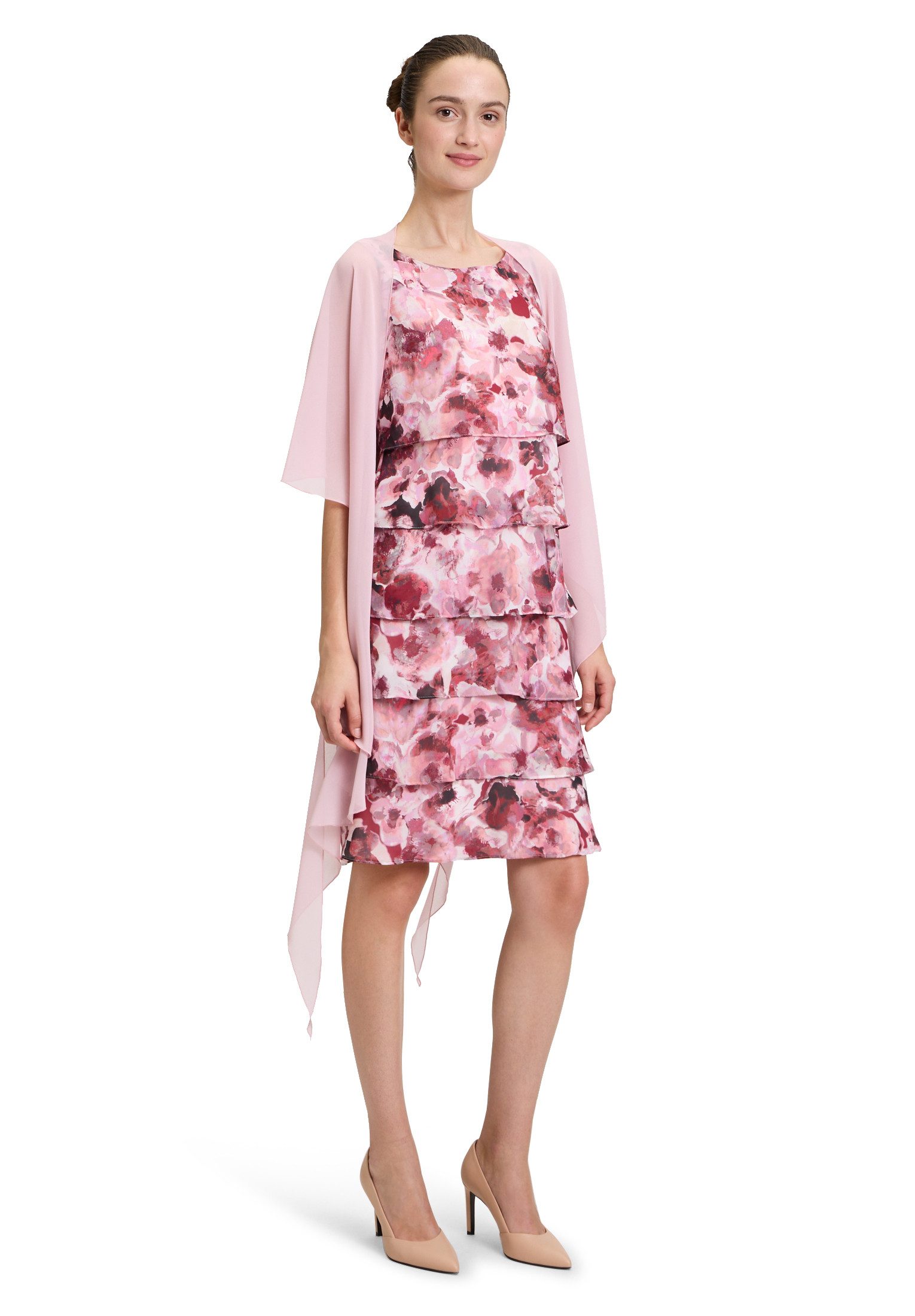 Vera Mont Multifunktionstuch Damen Chiffonstola mit Volant, Nahtführung günstig online kaufen