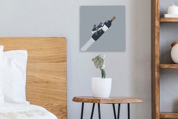 OneMillionCanvasses® Leinwandbild Flasche - Männer - Vintage, (1 St), Leinwand Bilder für Wohnzimmer Schlafzimmer