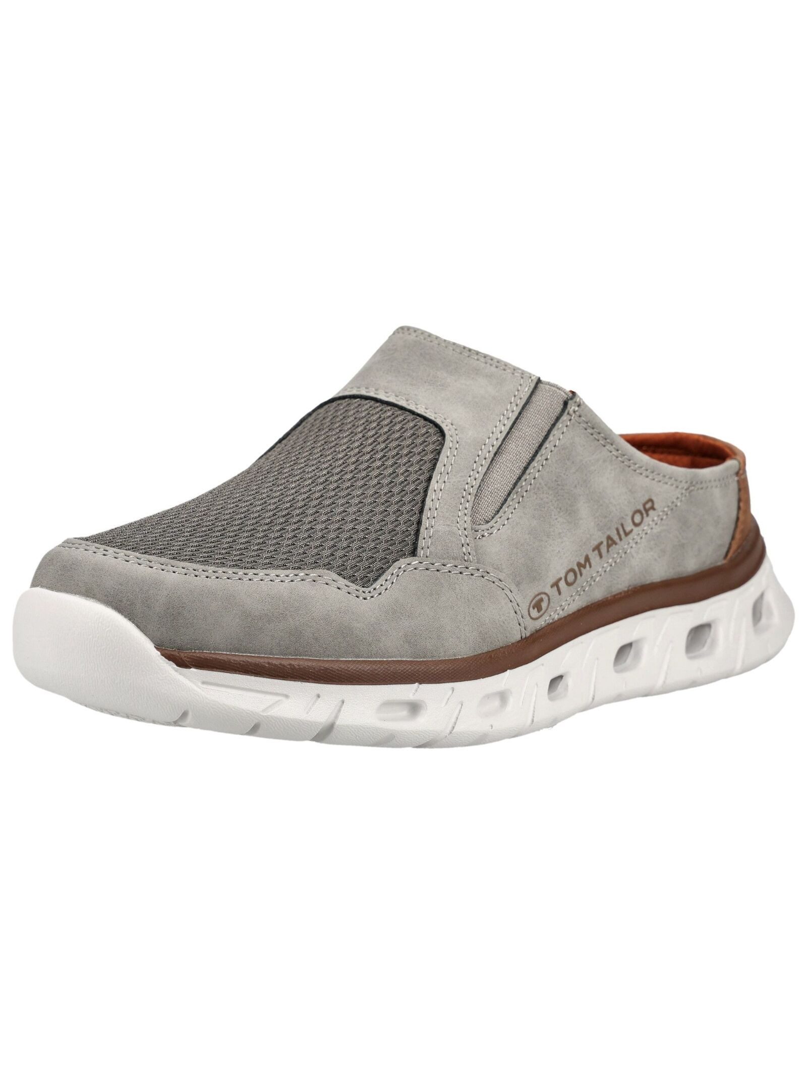 TOM TAILOR Tom Tailor Pantoletten Lederimitat/Textil Pantolette günstig online kaufen