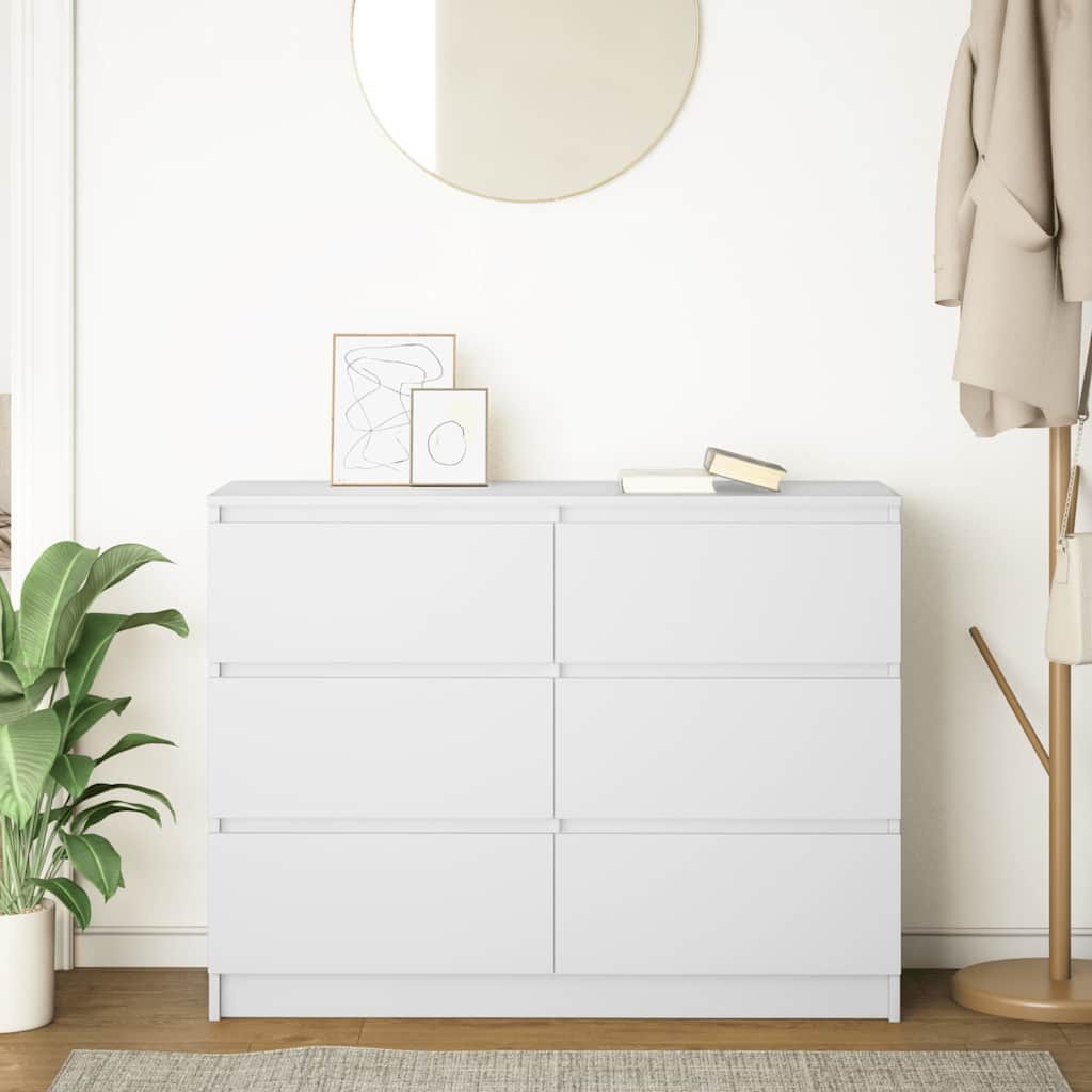 vidaXL Sideboard Sideboard Weiß 100x35x76 cm günstig online kaufen