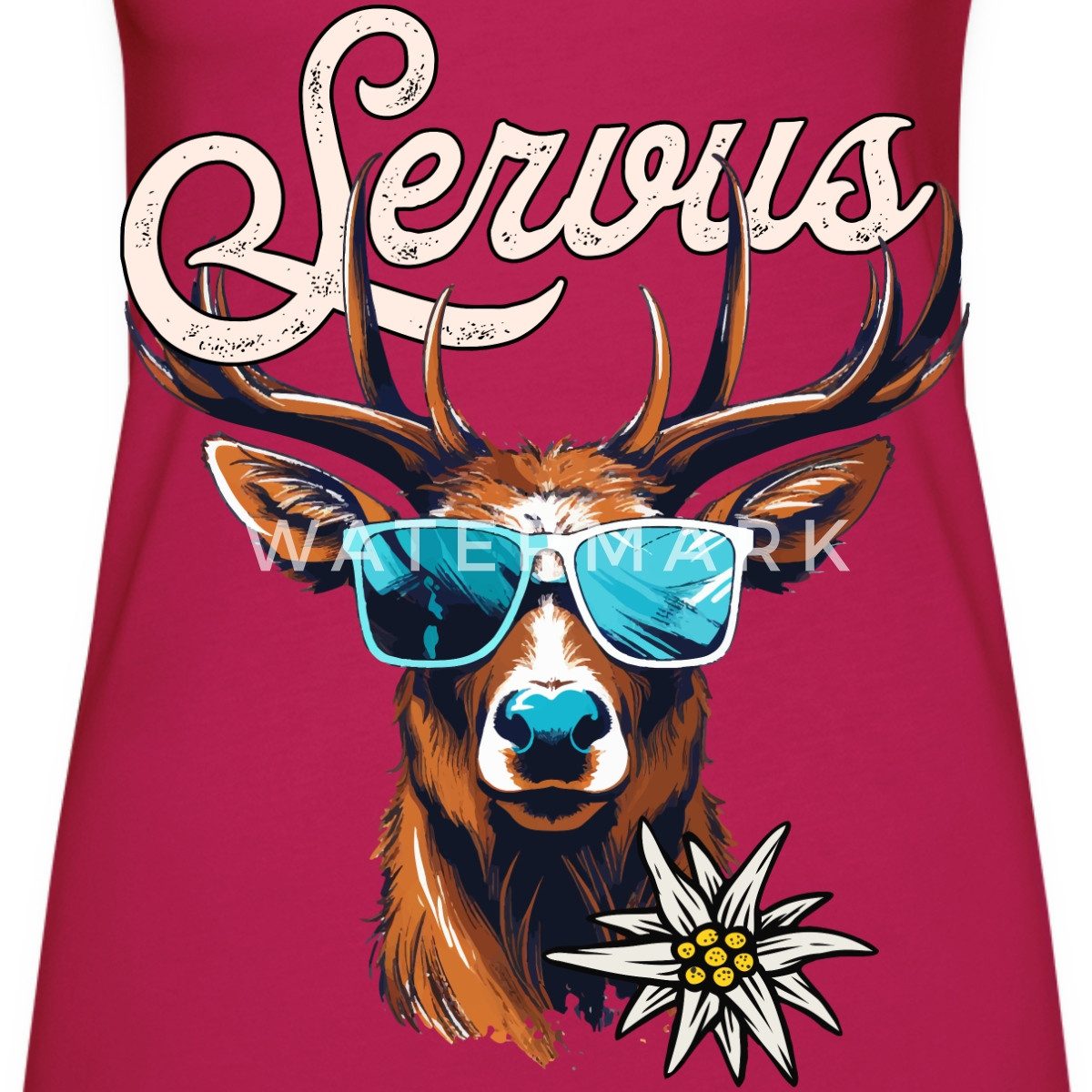 Spreadshirt T-Shirt Servus Hirsch Mit Sonnenbrille günstig online kaufen
