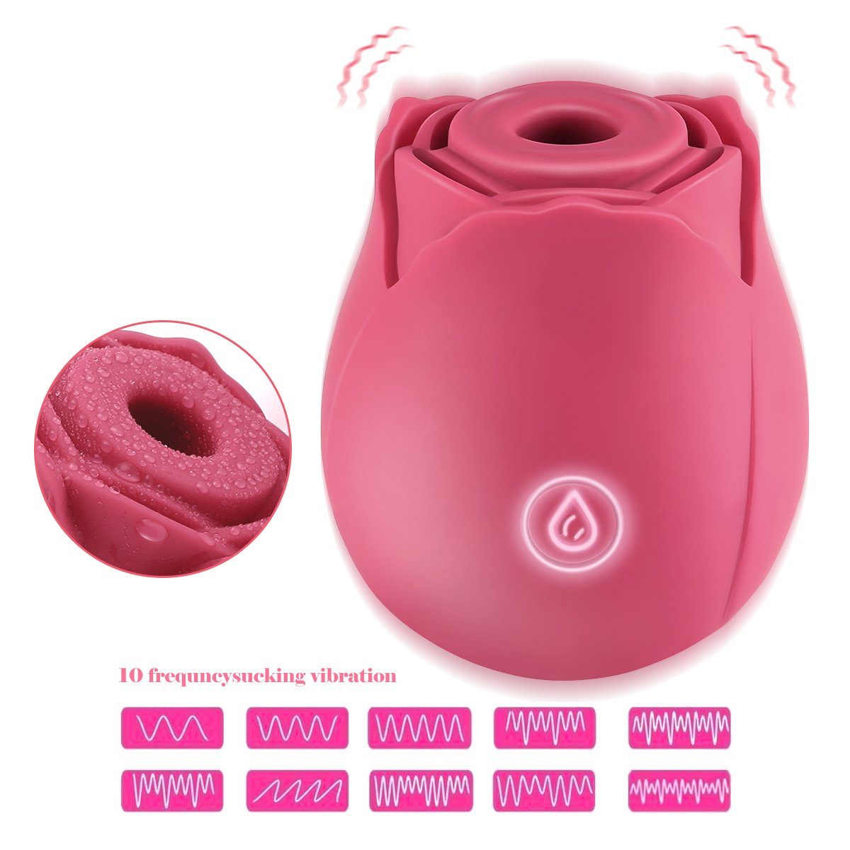 LOVONLIVE G-Punkt-Vibrator Klitoris Clitoral Stimulator Zungenvibrator,Nippel