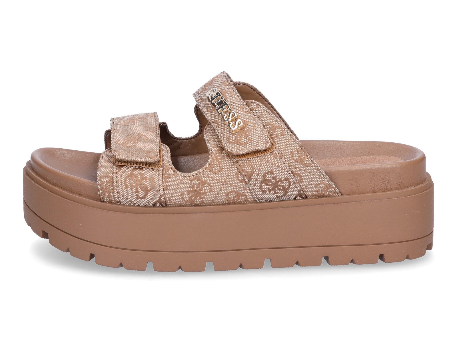 Guess Guess Damen Pantolette Faxon2 beige braun Pantolette günstig online kaufen