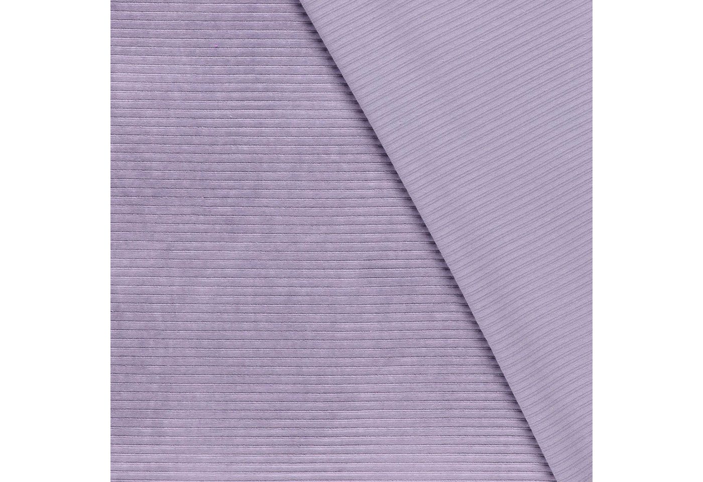 Thumbnail - maDDma Stoff Velour Nicky breit gerippt uni ab 50 x 155cm Baumwolle Polyester Kord, 043 - lavendel