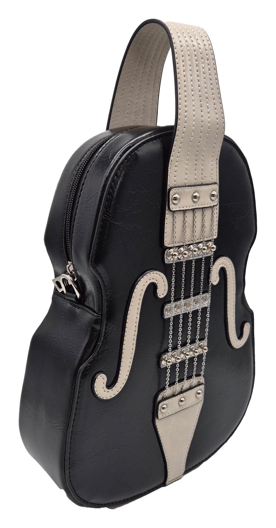 Einkaufszauber Schultertasche Designer Handtasche Geige Schwarz, geformt wie eine Geige, perfekt für jede Musikerin
