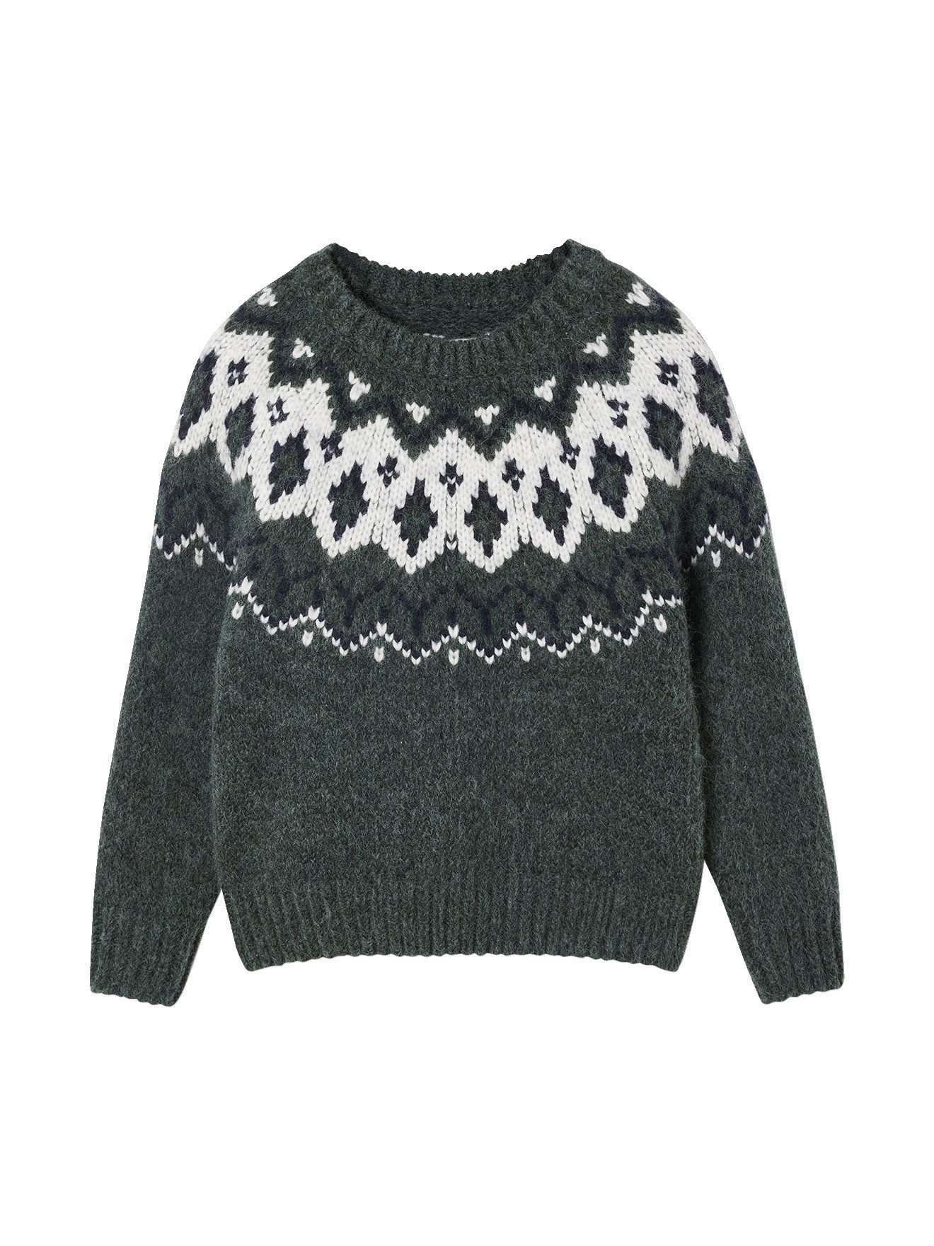 vertbaudet Pullunder Jungen Jacquard-Pullover