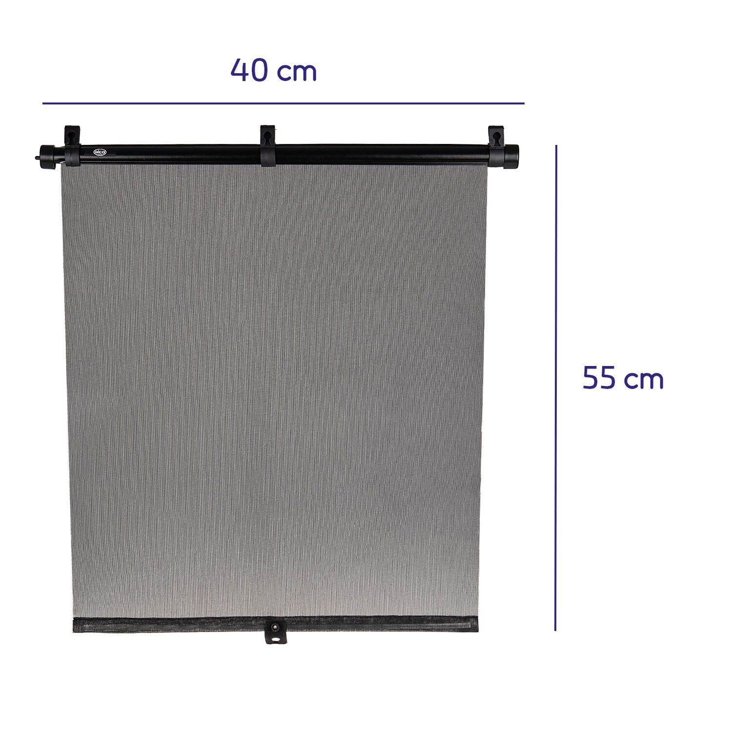 alca Car Sunshade Car Sun Blind 2x40x55 cm Car Window 2-Pack UV Protection Suction Cups, 55 x 2.5 cm, (2-Pack)