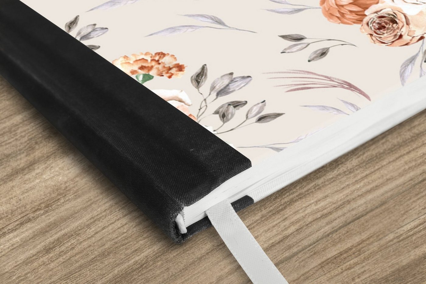 Thumbnail - MuchoWow Notizbuch Blumen - Blätter - böhmisch, Notebook, Notizblock a5, Tagebuch, Journal Liniert