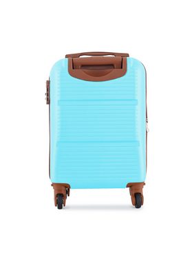 Semiline Hartschalen-Trolley Kleiner Koffer T5640-2 Blau