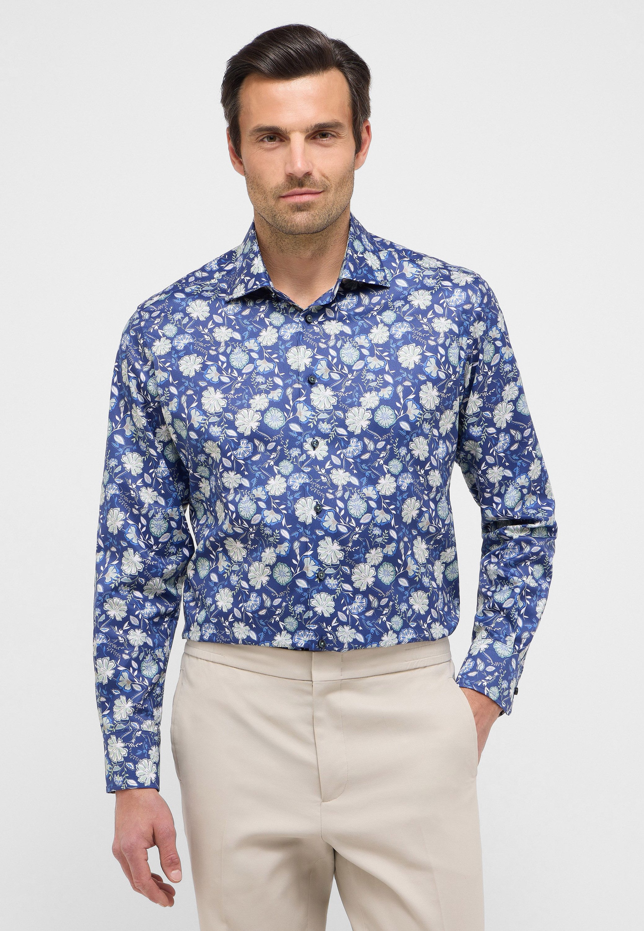 Eterna Langarmhemd "MODERN FIT", NON IRON (bügelfrei) günstig online kaufen
